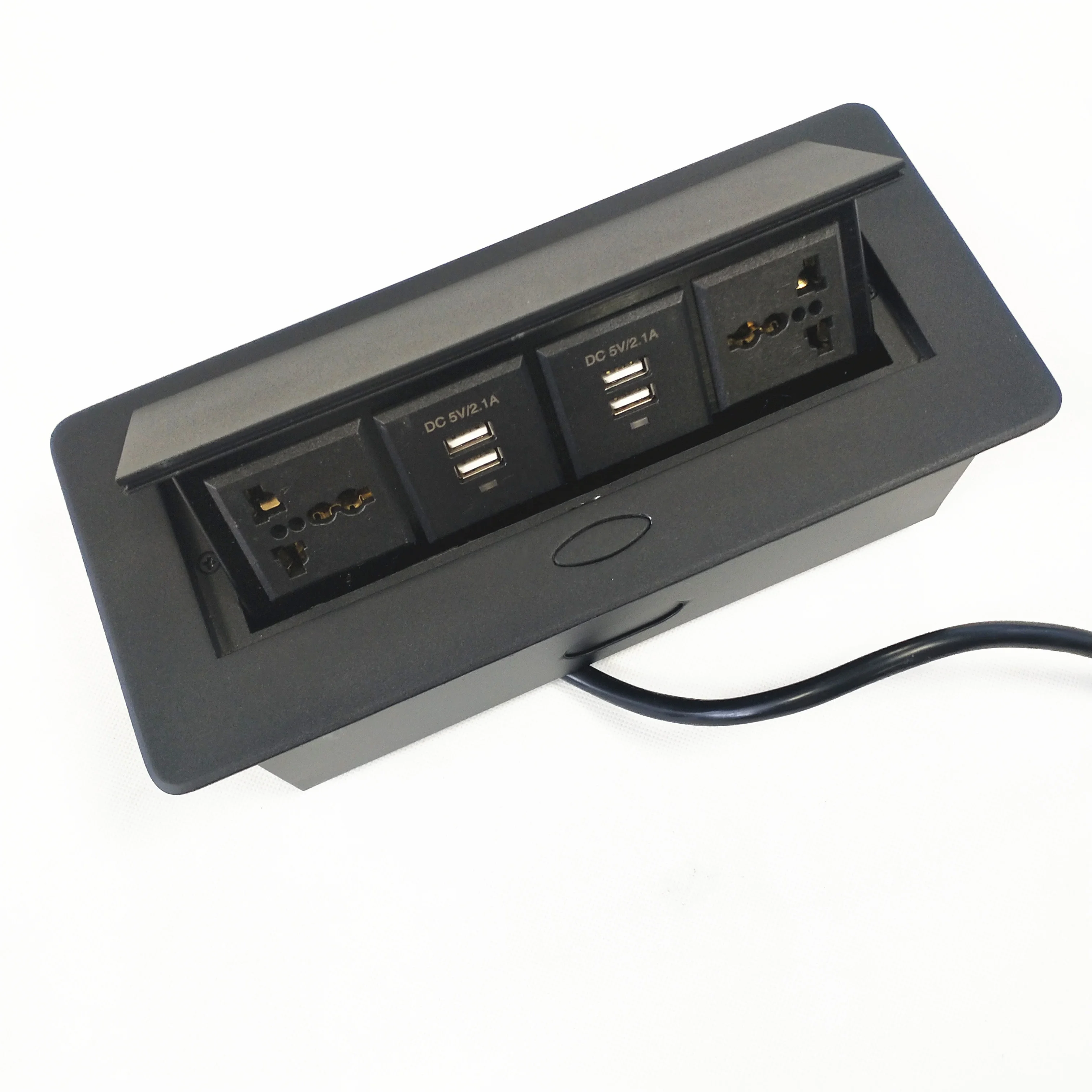 2 Universal Power Outlet 2 Dual Usb Charging Damped Popup Socket/pop