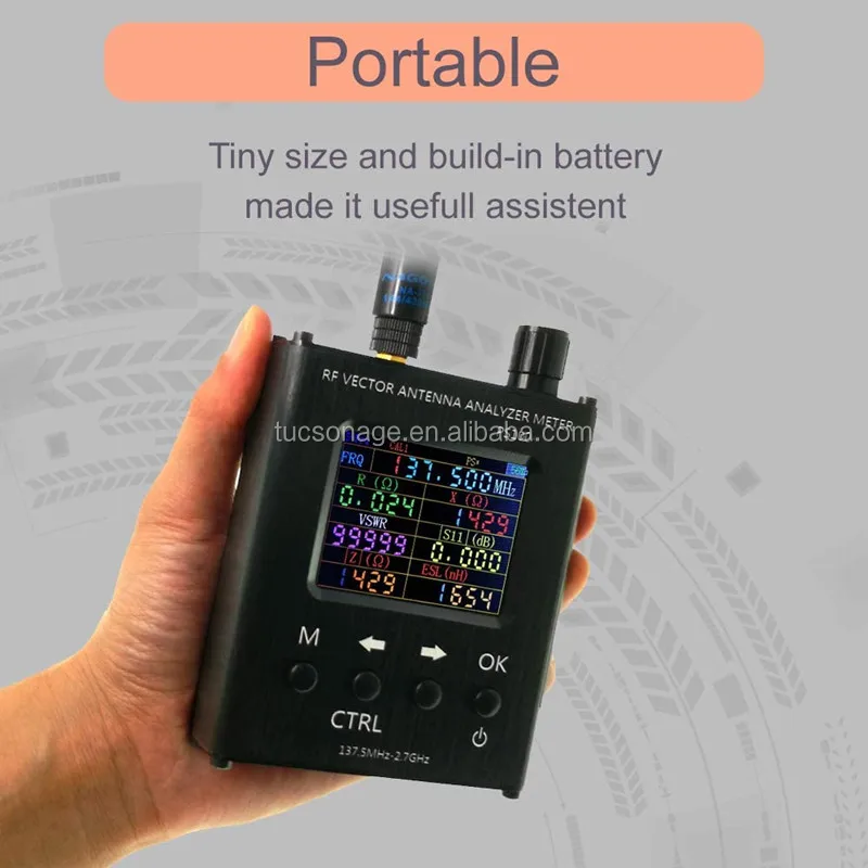 N1201SA UV RF Vector Impedance Antenna SWR Analyzer – 137.5MHz To 2.7GHz - View #4
