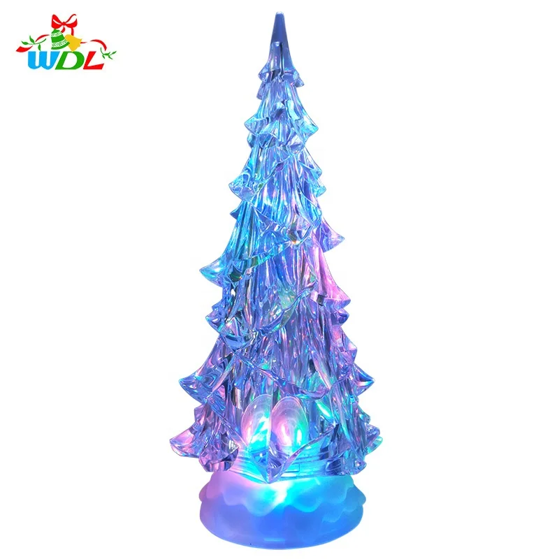 2020 New Design Home Decoration led Color Changing Light Up Nativity Holiday Ornament Decorated Christmas Tree for Tourist Craft