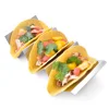 Amazon hot-sale stainless steel taco holder with handles, taco holder stand