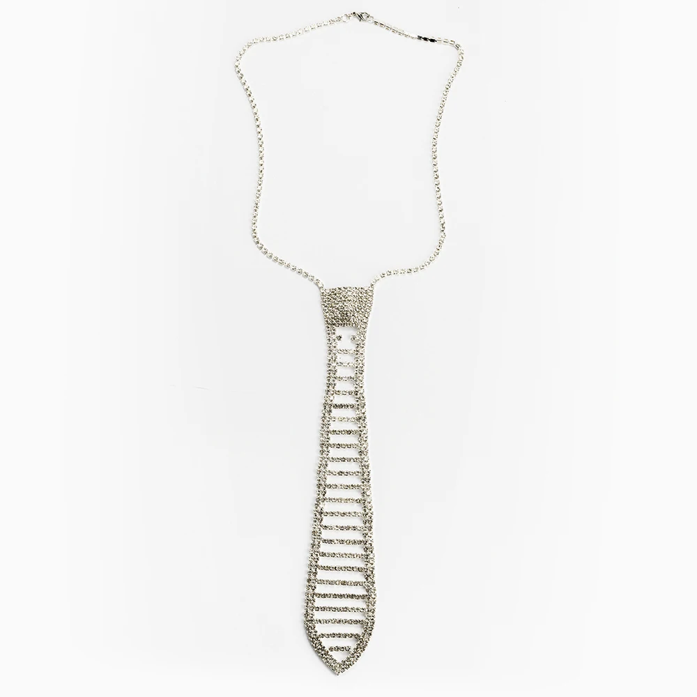 
High Quality Lovely Fashion Rhinestone Bling Tie for Woman 