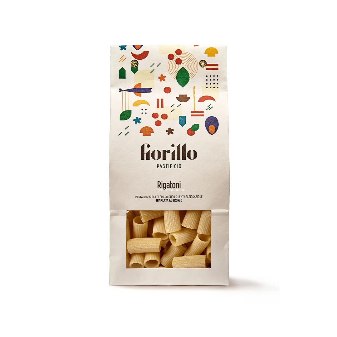New Quality Bronze Draw Rigatoni Big Pasta Slowdried Durum Wheat