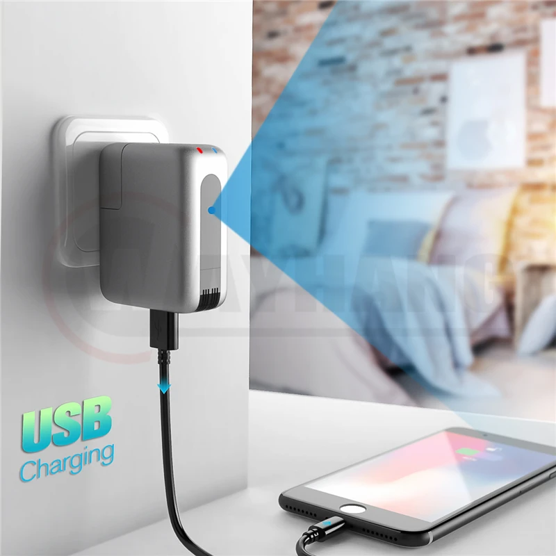 Newest 4K 1080P Mini USB Camera WiFi Power Charger Hidden Camera with Motion Activated