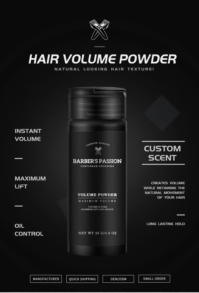 Create Your Oem Brand Instant Hair Style Volumizing Styling Powder For