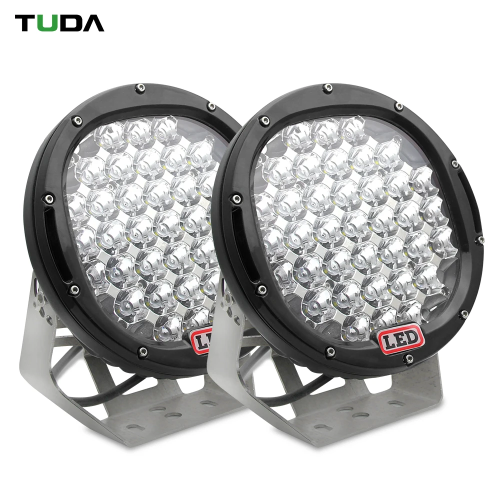 Car Accessories Driving 185w Round 9 Inch Spotlight Flood Beam Truck Car Led Work Light