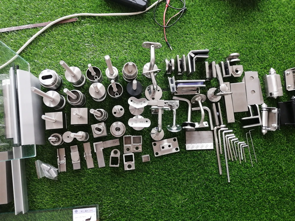 Stainless Steel Stair Handrail Clip Railing Glass Clamp Balustrade