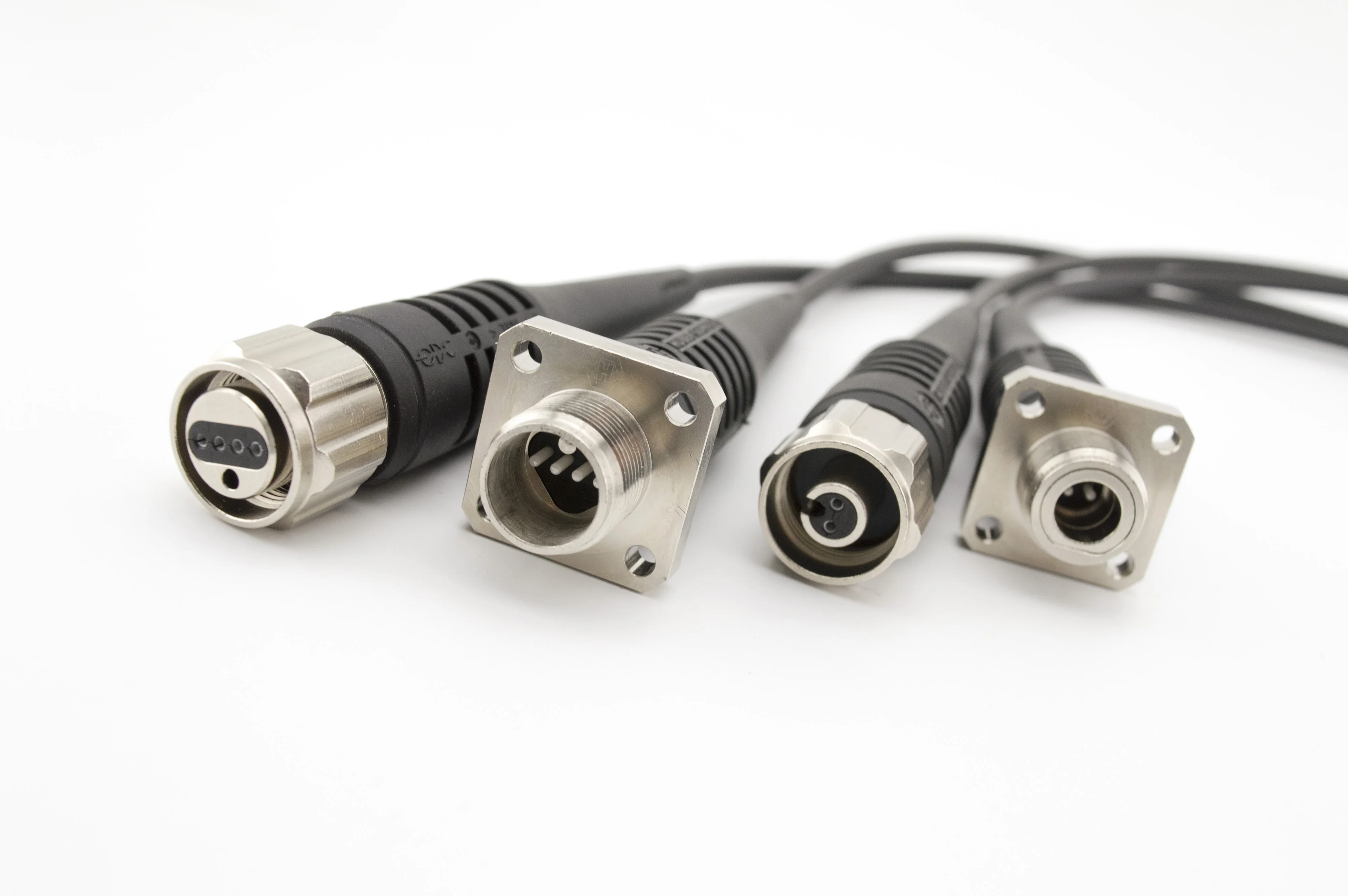 户外天线光纤电缆 sm 9/125 aarc 插座/插头 lc 2 核心 4 芯母男 lc