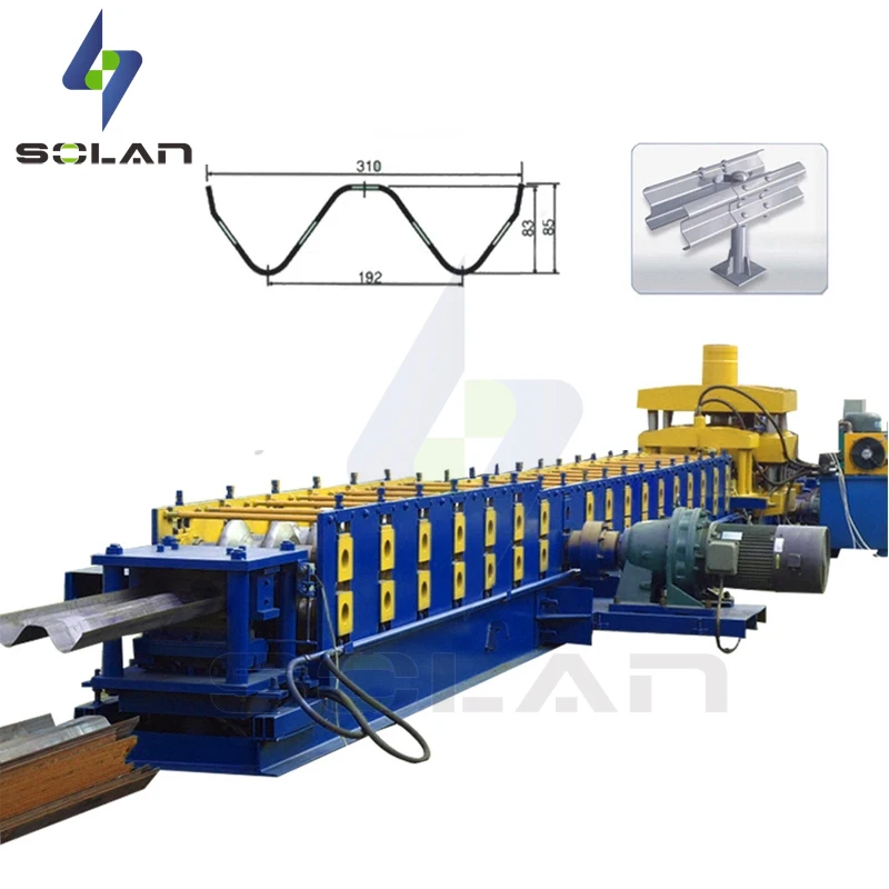 Solan Hot Selling Speed Guardrail Machine highway Guardrail Tile Press Machine details