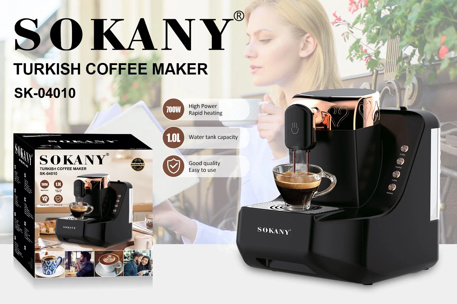Sokany Turkish Coffee Machine Drip Coffee Machine Hot Selling