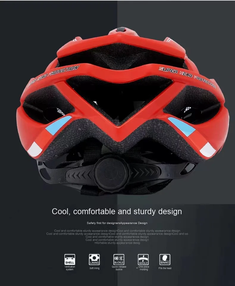 product mens dual sport foldable face pattern bicycle helmet safety equipment for road mountain biking  skateboarding-5