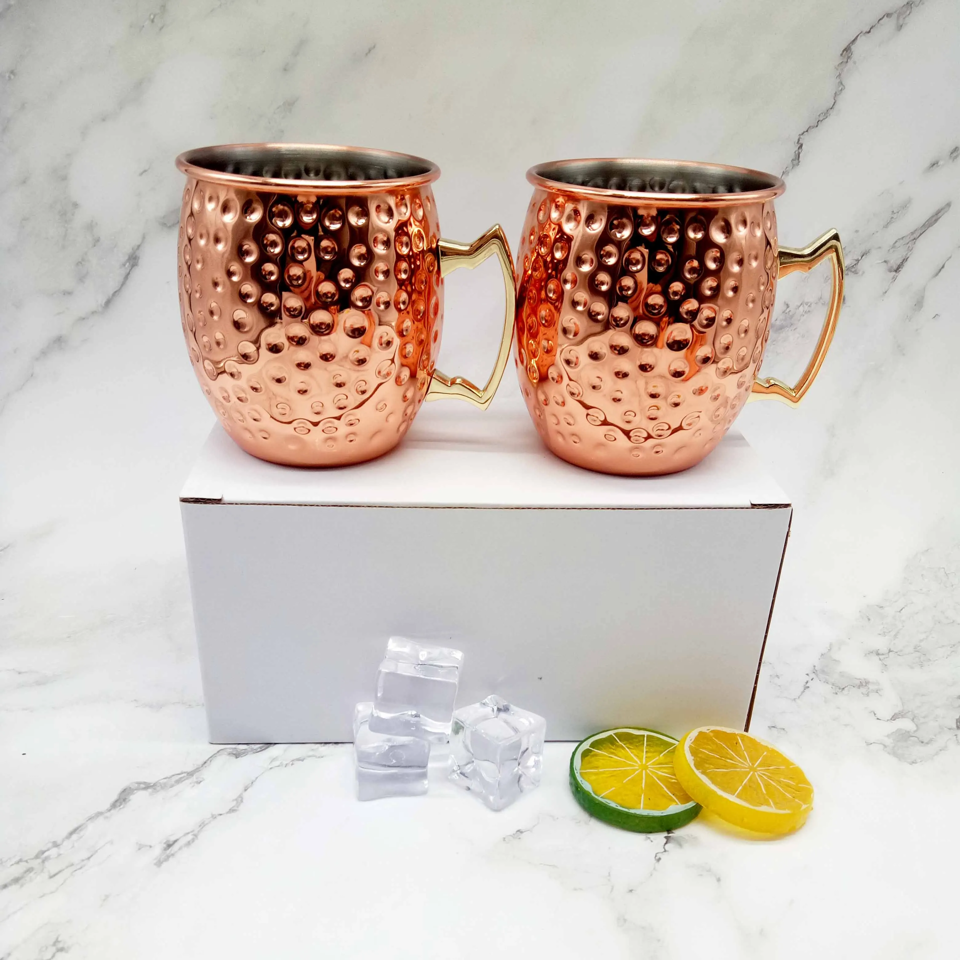 Moscow Mule Copper Mug Stainless Steel 304 Copper Plated Beer Water