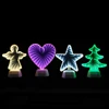 ins style popular battery powered 3d infinite mirror tunnel light star heart angle christmas tree SDD-206