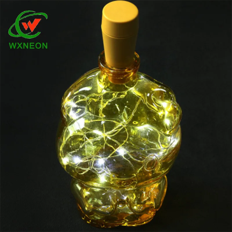 Festive Decorations 2m 20 LED Light Wine Bottle Copper Wire USB Powered Chargeabe string Lights