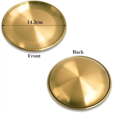 5.51 Inch Brass Stick Incense Burner Tray Plated Alloy Ash Catcher Stick Coil Cone for Yoga Meditation Buddhism for Home Office