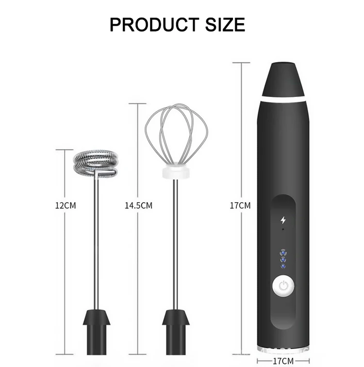 Best Selling Products Kitchen Accessories USB Rechargeable Handheld Electric Milk Frother Coffee Frother Eggbeaters Blender 