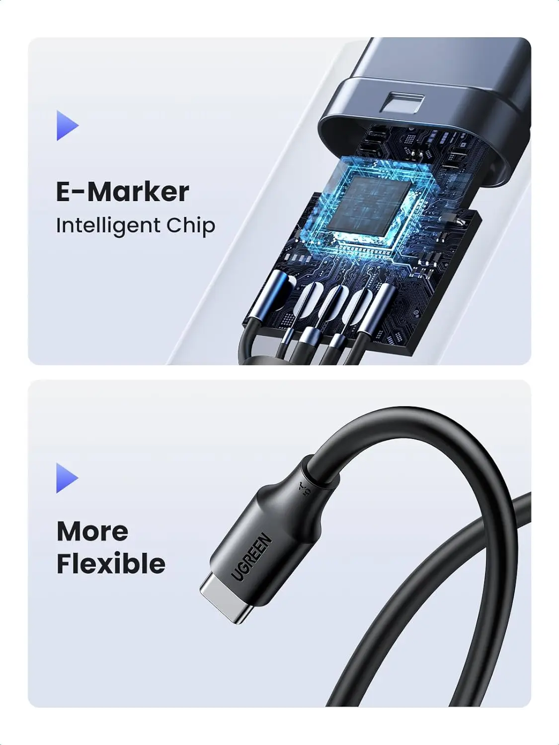 thumbnail image 2 of PD 100W USB C To USB C Fast Charging Cable Sync Data Cable Type C Cord Charger E 2 of 13