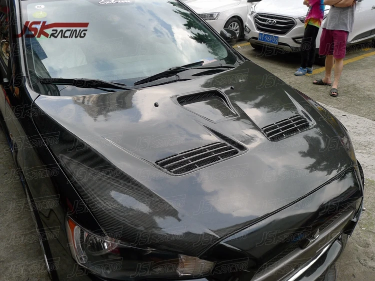 20082015 Evo 10 Style Carbon Fiber Hood For Mitsubishi Lancer Ex Buy Lancer Hood,For