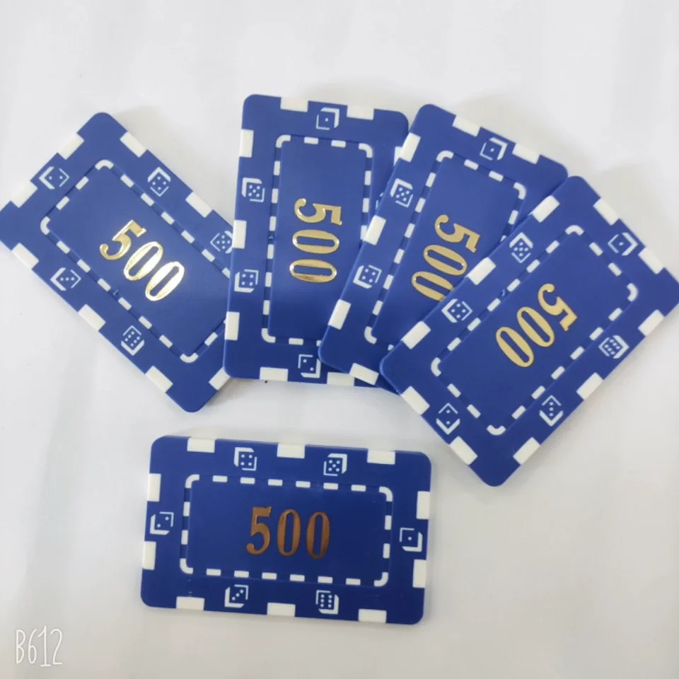Wholesale Rectangular Poker Chip With Denmomination Or Without Hot