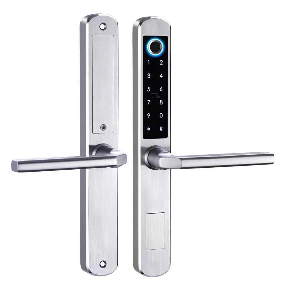 Digital Password Fingerprint Combination Security Smart Door Lock Electric Sliding Door Locks