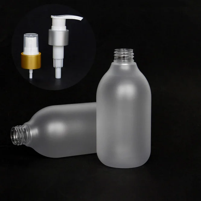 Round Frost Shampoo Bottle 500ml Buy Flat Round Matt Shampoo Bottle