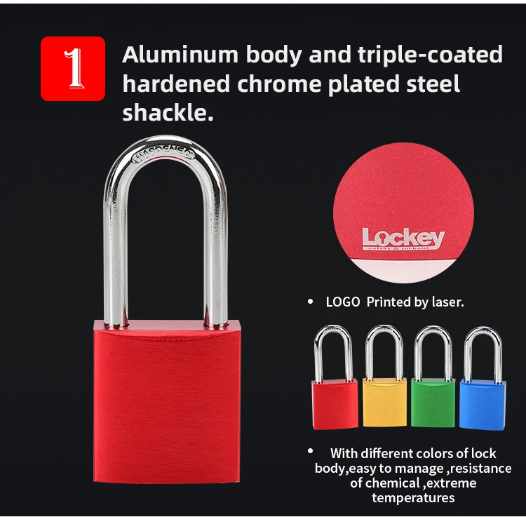Red Aluminum Safety Padlock Loto Products with CE