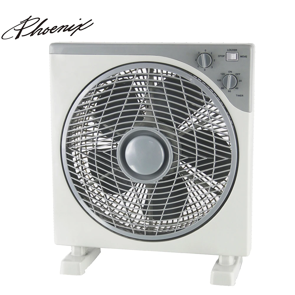 12 Inch 14" Square Box Fan With Timer