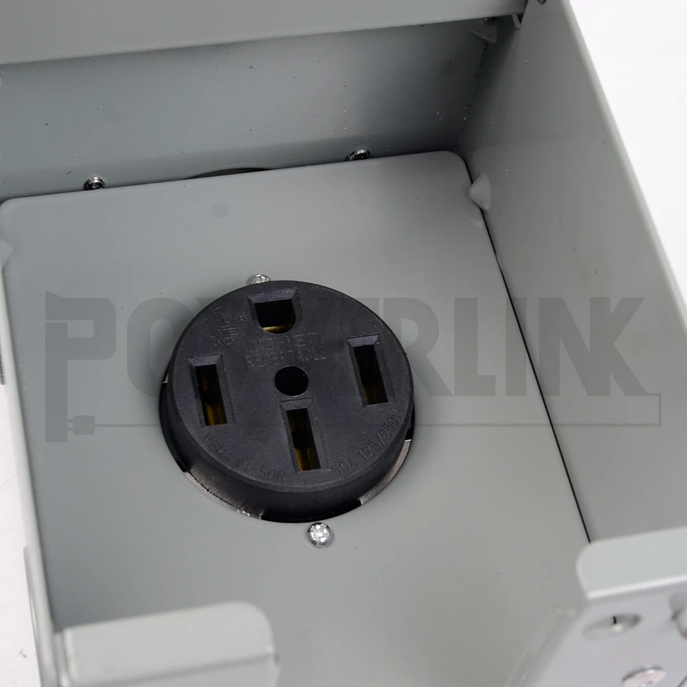 50 Amp Rv Power Outlet Box For Travel Trailer Receptacle Nema 1450r