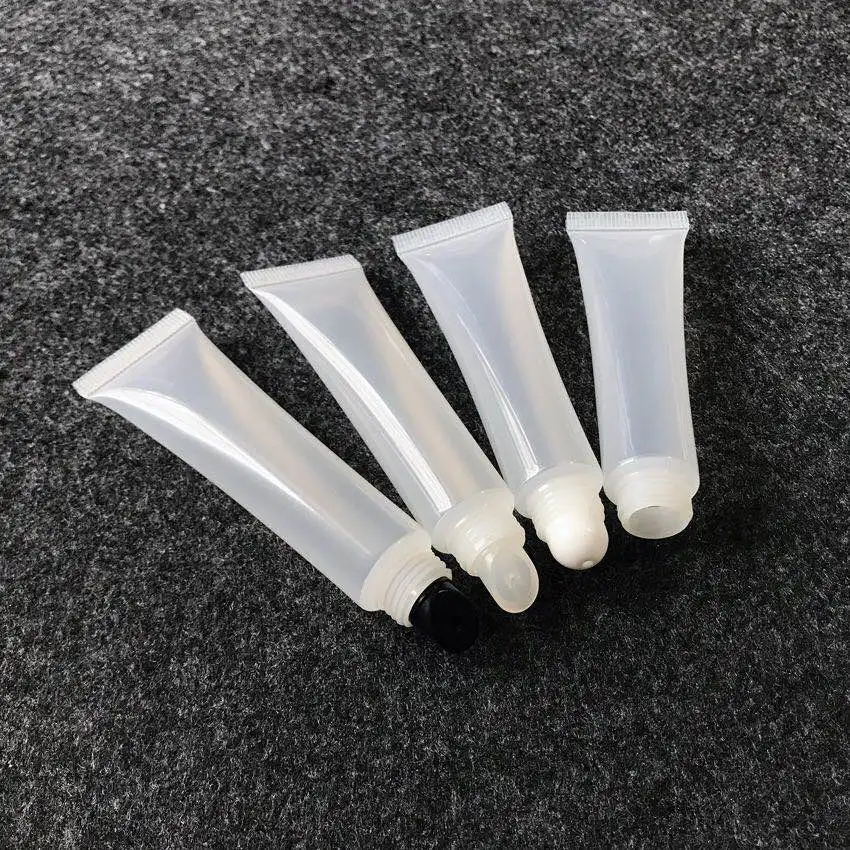 Wholesale Squeeze Tubes Lip Gloss Container 10ml 15ml 20ml Black/silver