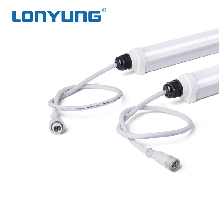 TUV CE Approved Waterproof Led Tube T8 Light 0.6m/0.9m/1.2m/1.5m Full Plastic T8 Tube Linear Light IP65 Zhongshan