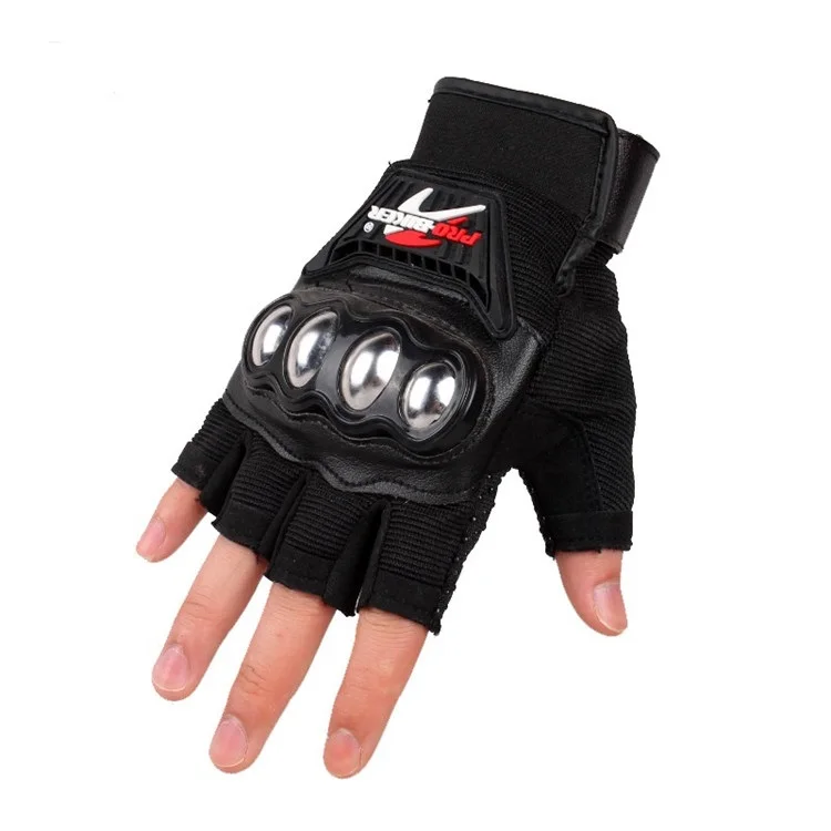 biker gloves half cut