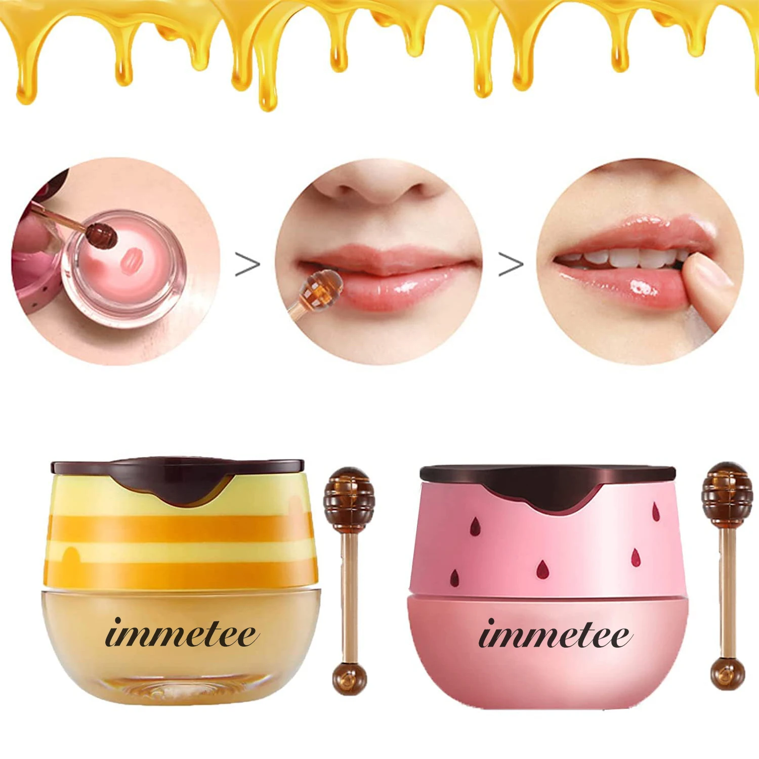 Custom Lip Mask Strawberry And Honey Hydrating Lip Balm Organic