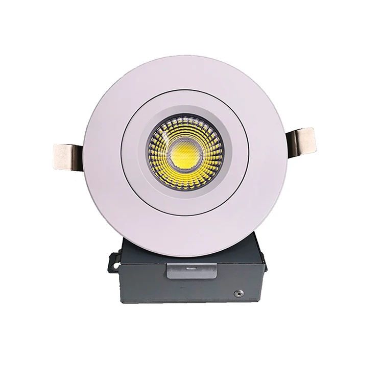 FREE SHIPPING ETL 11W Round Mini Gimbal 1000LM LED Down Light led low profile junction box 4in led recessed light