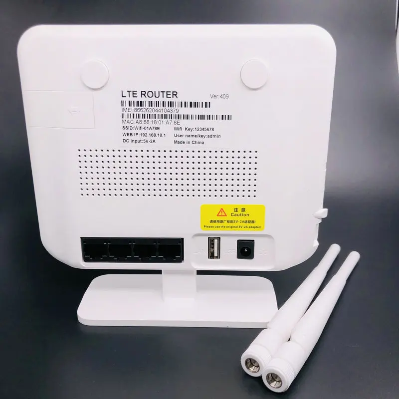 VOIP/VOLTE 300Mbps B1/B2/B3/B4/B5/B7/B8/B12/B17/B18/B19/B20/B25/B26/B28 4G LTE Wireless CPE Router