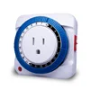 24H WALL PLUG-IN MECHANICAL TIMER WITH 15 MIN INTERVAL SETTINGS, SMALL MECHANICAL TIMER