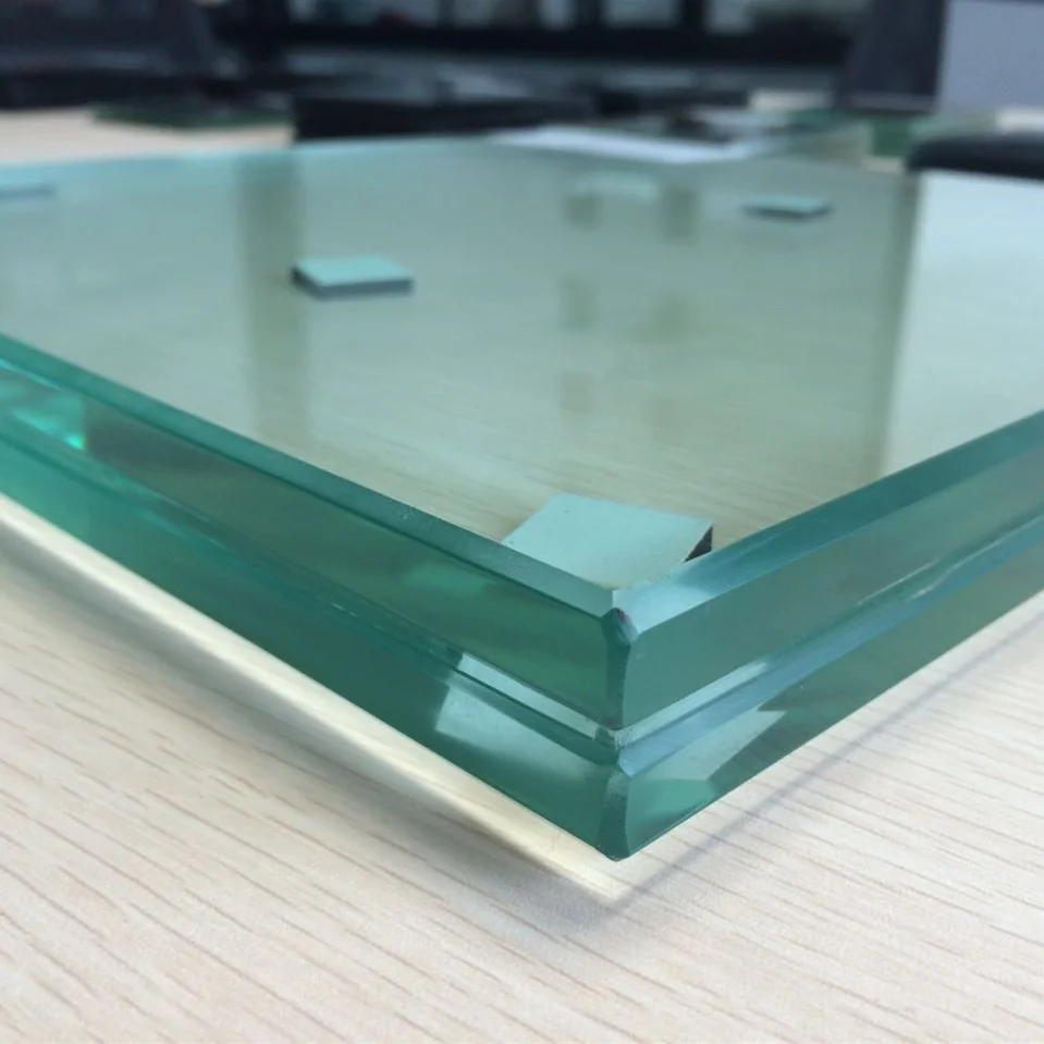 Wholesale Price 8.38mm 10.38mm Tempered Laminated Glass PVB SGP Low Iron  for Building and Decoration