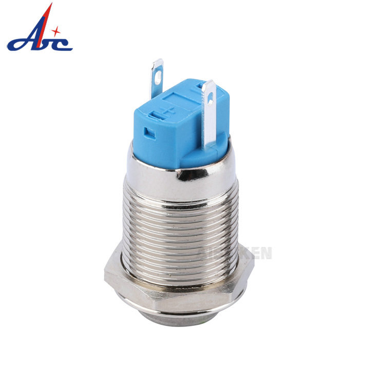 Metall-Drucktaster 19 mm IP65 LED-Ring EIN/AUS Farbe der