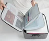 2019 large and new business travel family credentials document files holder code lock waterproof organizer portfolio bag case