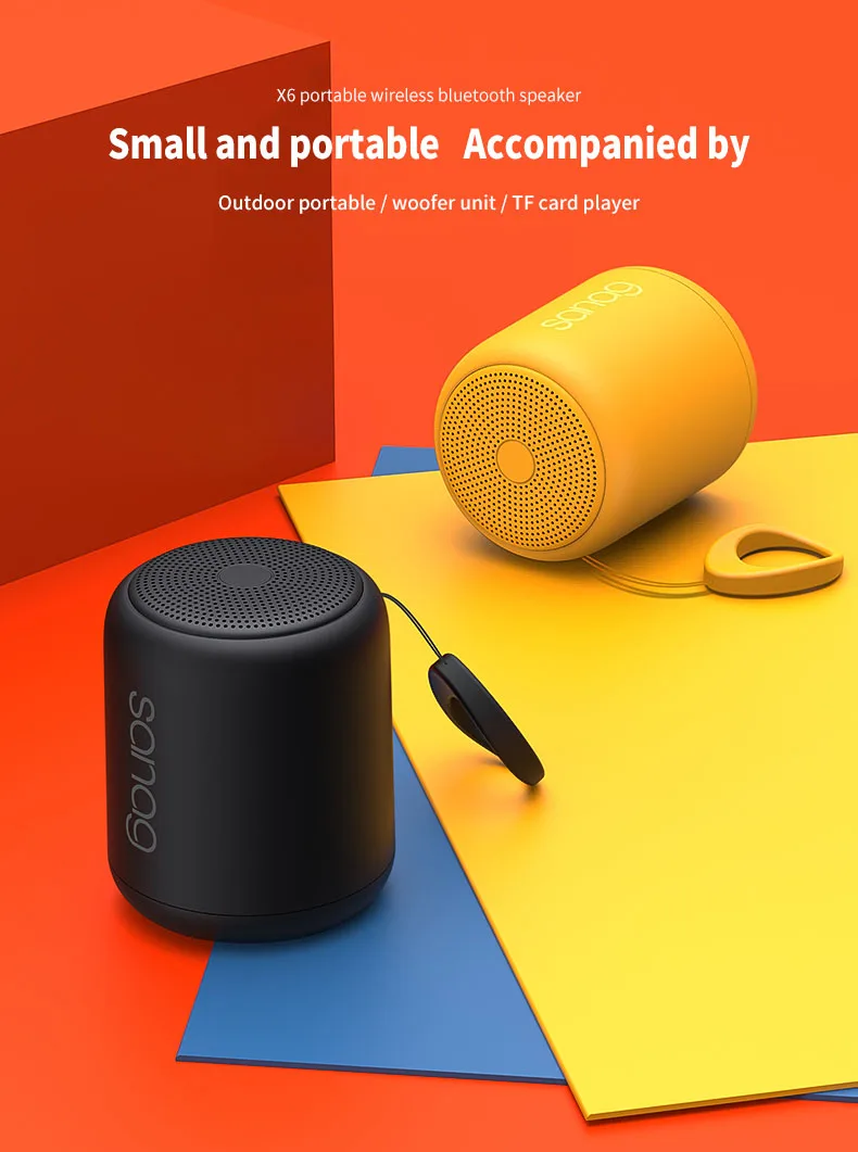 2020 new arrivals outdoor IPX5 waterproof portable subwoofer wireless bluetooth mini speaker - ANKUX.COM