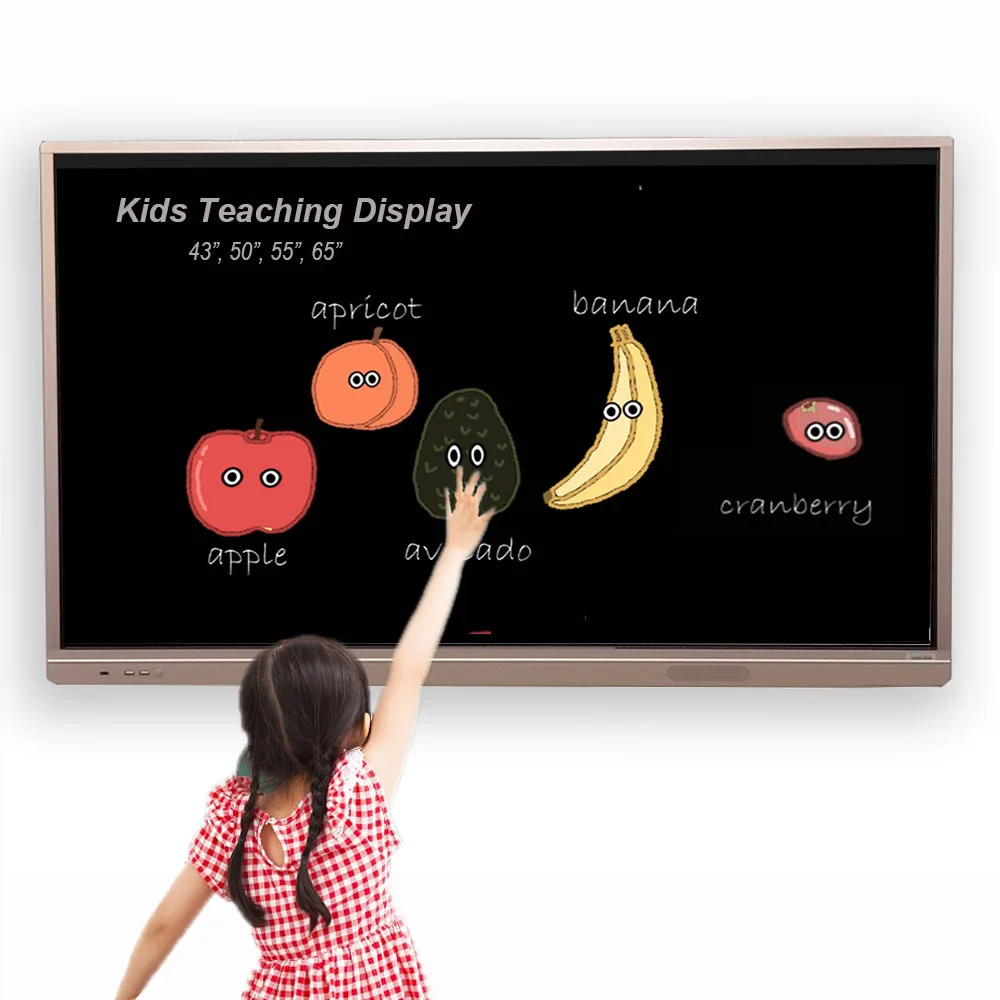 Low Moq 43 50 55 65 Inch Led Tvs Multi Touch Screen Interactive Smart Board Panel Monitor