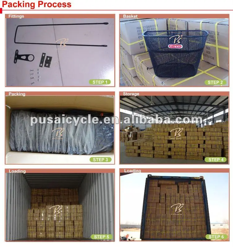 Hot Sale Pattern Bicycle Parts Hs Code 8714990000 Steel Basket For