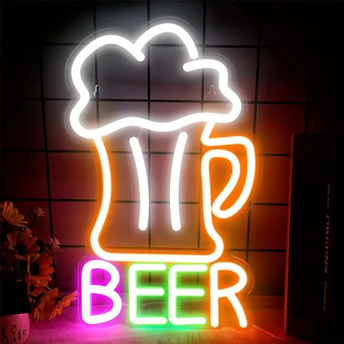 product cross border christmas holiday room bedroom decoration led illuminated sign neon lights bar shape letter lights bar atmosphere-5