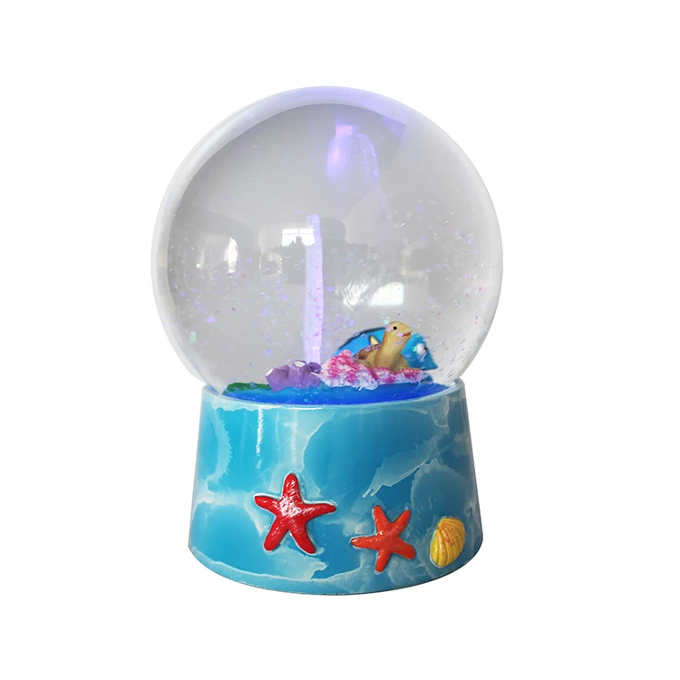 High Quality Cartoon Characters Snow Globe With Acrylic Inside LED Light Water Ball For Decor Gift