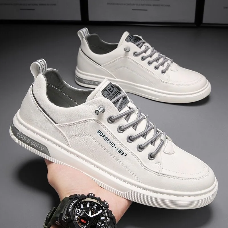2023white Shoes Men's Version Trendy All-match Low Top Trendy Shoes ...