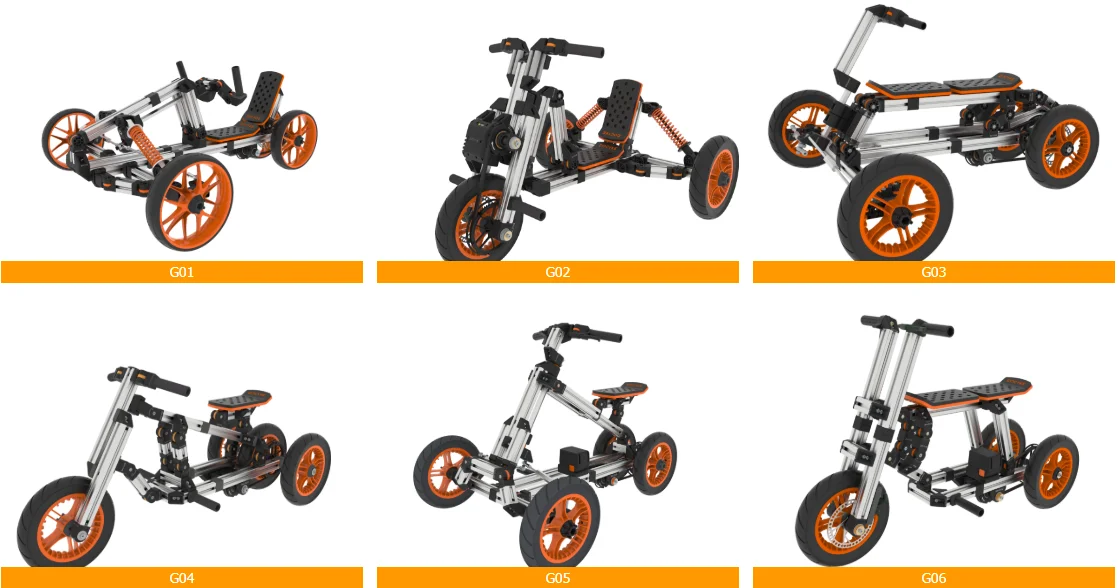 2020 New Arrival Electronic Assemble Kid Go Karts Kit For Kid Buggy