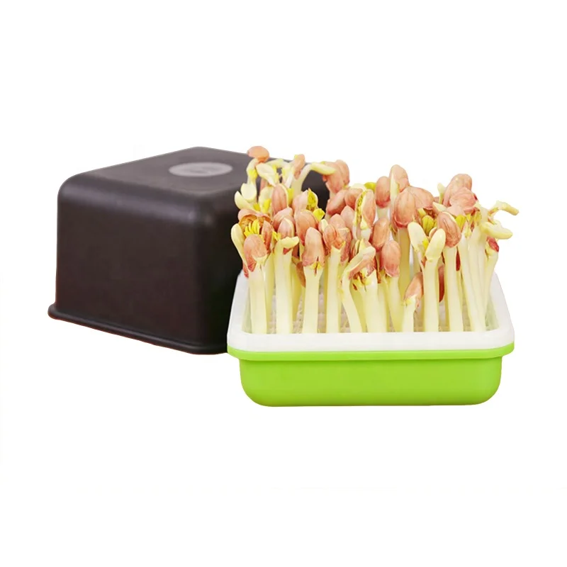 
New Black Avoid Light Hydroponic Nursery Pots Peanut Sprouts Plastic Nursery Pots 