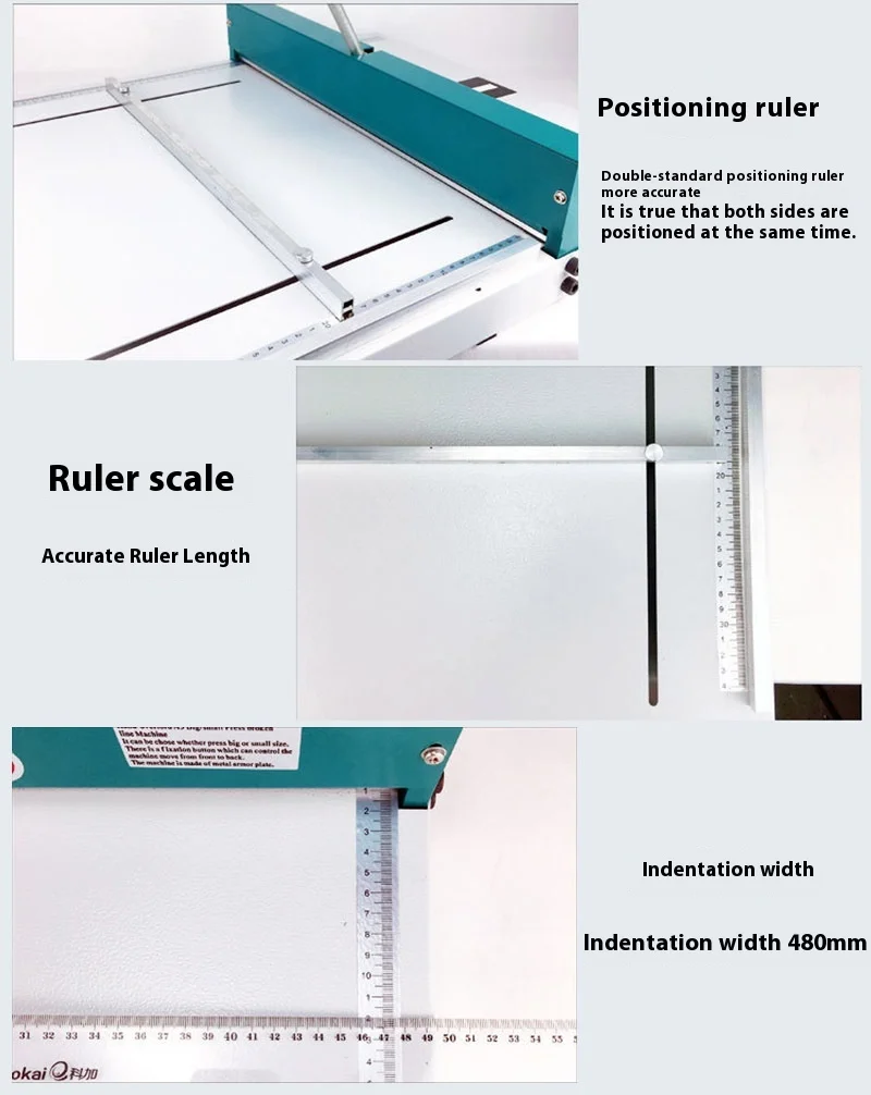 Manual 480mm Manual A3 Creasing Dotted Line Machine for Tender Greeting Cards and Tickets New Condition