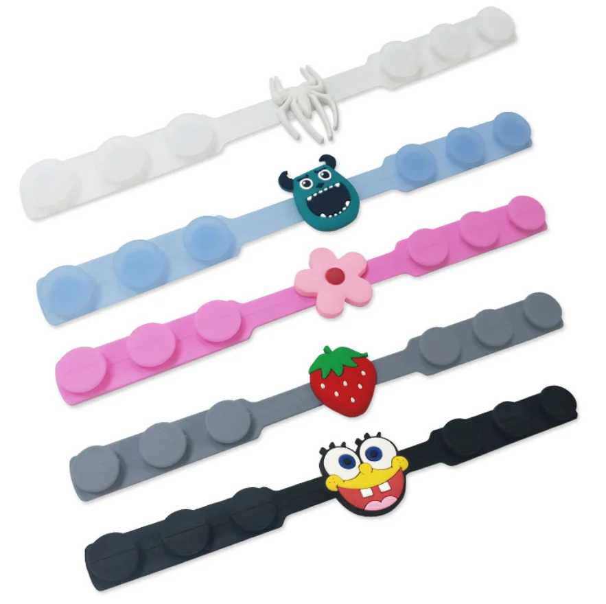 Cartoon Design Kid Size Ear Protector PVC Strap Extender Ear Belt Anti-pain Ear Saver Band Loop Buckle for Children Students