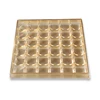 Custom wholesale vacuum forming chocolate Packaging Golden Blister Plastic Inner Chocolate Tray