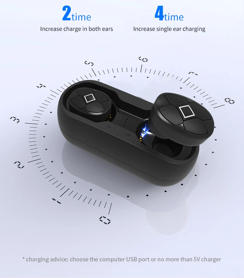 Reenwee Super bass Bluetooth Earphone Wireless TWS Earbuds ecouteur bluetooth sans fil auricular fone de ouvido Earbuds - ANKUX.COM