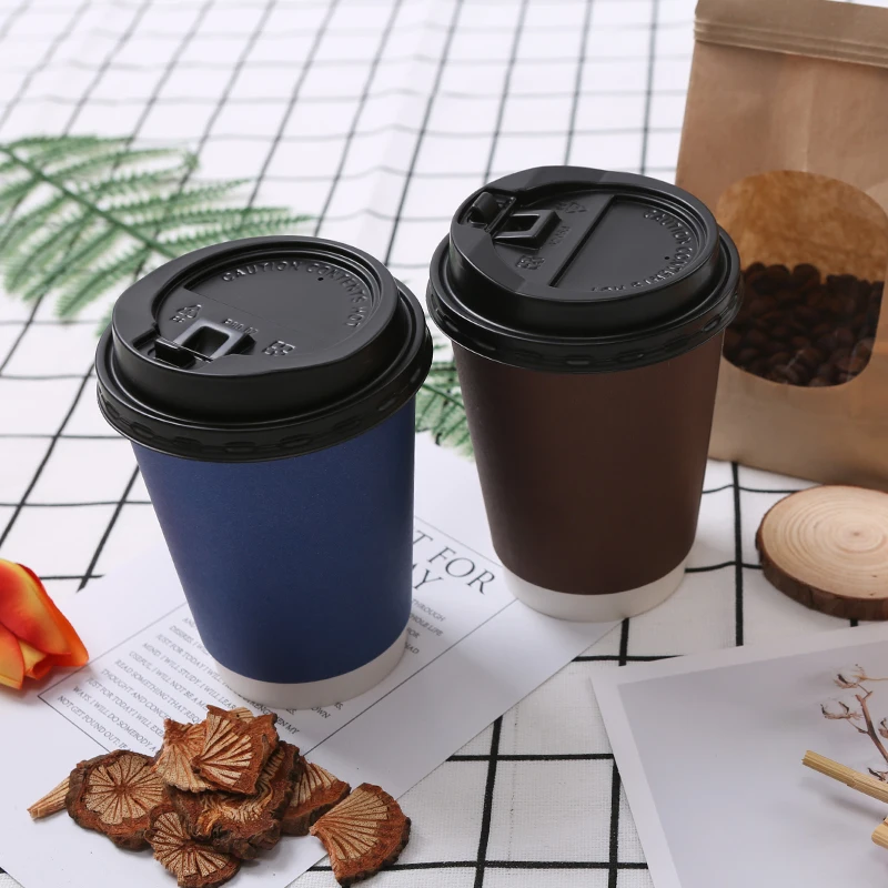 Verre de papier adapté aux besoins du client de Logo Compostable Coffee Cups 8oz 12oz 14oz 16oz 22oz d'impression pour la boisson chaude